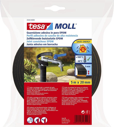 Isolation Tesa Buis EPDM 5m x 20 mm noir