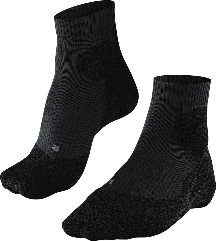 Falke ru trail chaussettes de course en matériau fonctionnel anti-ampoules hommes noir - taille 42-43