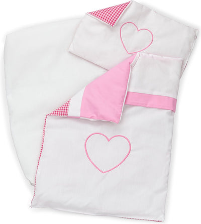 Woet ® Couverture de poupée - Literie de poupée - Couverture à carreaux roses pour lit de poupée ou landau de poupée - Accessoire de poupée de jeu de rôle - à partir de 1 an