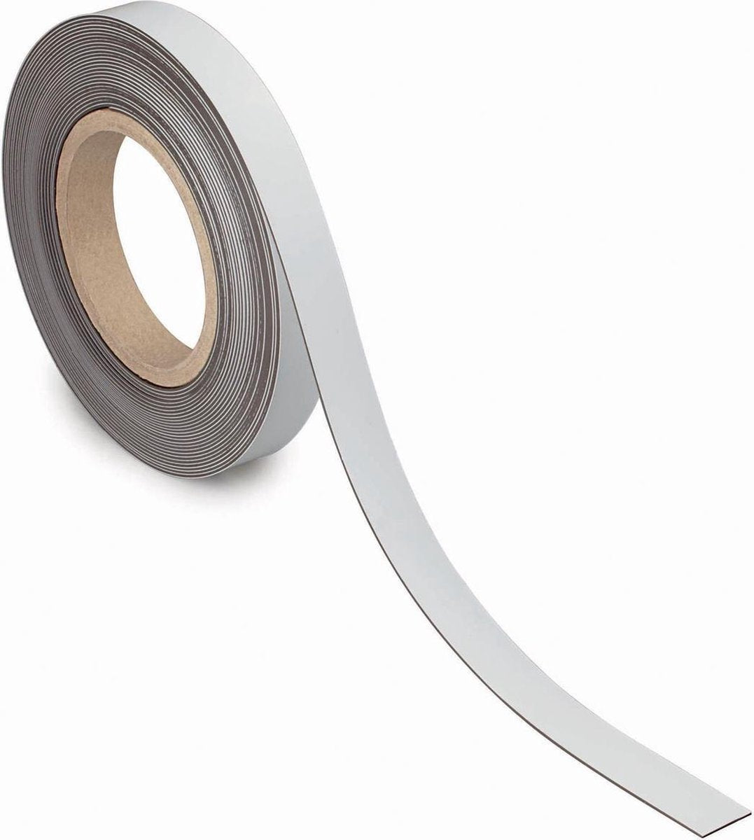 Maul bande magnétique métal 1 pièce 42 g cm² support plastique magnétique barre d'étiquette 10 m x 2 cm x 1 mm blanc