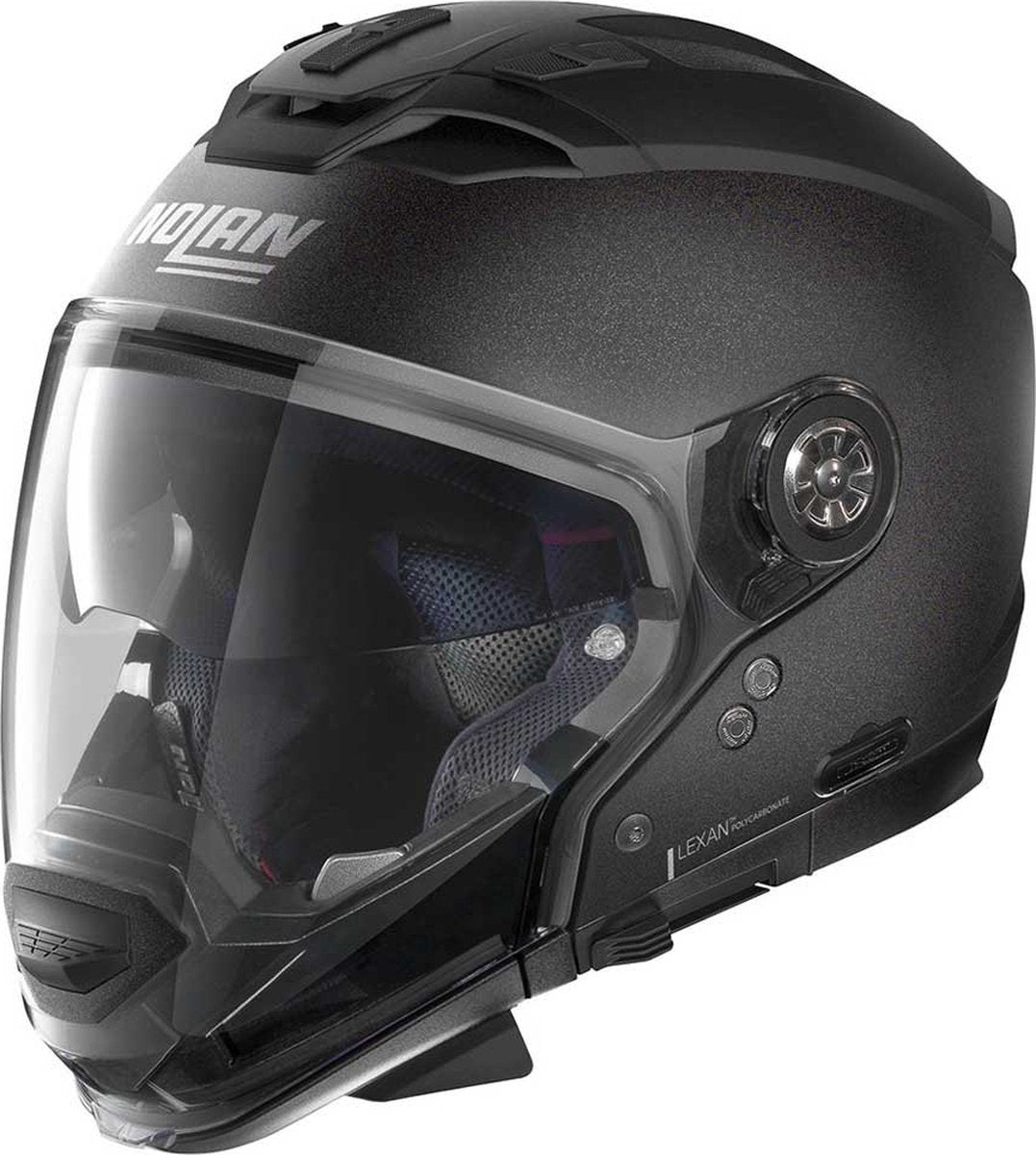 Nolan n70-2 gt spécial casque convertible n-com -noir graphite s