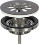 Bouchon de vidange Differnz gun metal - bouchon de vidange pour lavabo - ø 64 mm - vis 6m