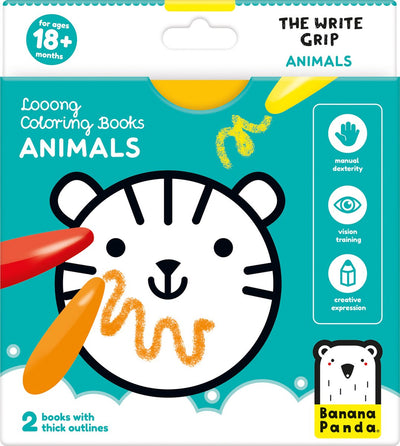 Panda banane - livre de coloriage pour écrire des animaux