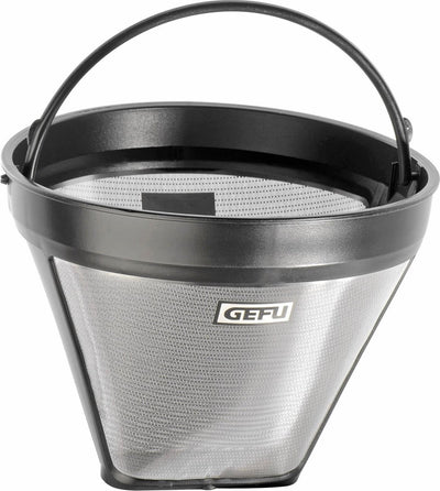 Filtre à café permanent Gefu arabica taille 4 – filtre à café réutilisable – plastique en acier inoxydable – passe au lave-vaisselle