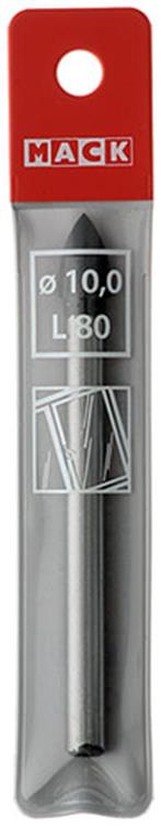 Mack 1018286 - foret pour carreaux de verre ø 10,0 x 80 mm | 5 pièces