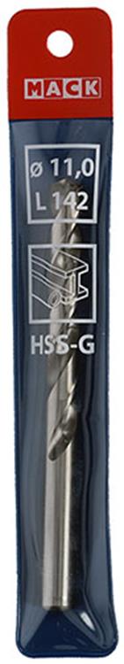 Mack 1018287 - foret à métaux hss g din 338 ø 11,0 x 142 mm | 5 pièces