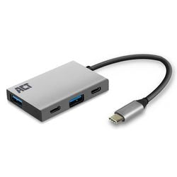 ACT Connectivité USB-C Hub 4-Port avec 2x USB-C et 2x USB-A