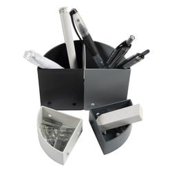 Boîte à crayons exacompta 68294d gris classique