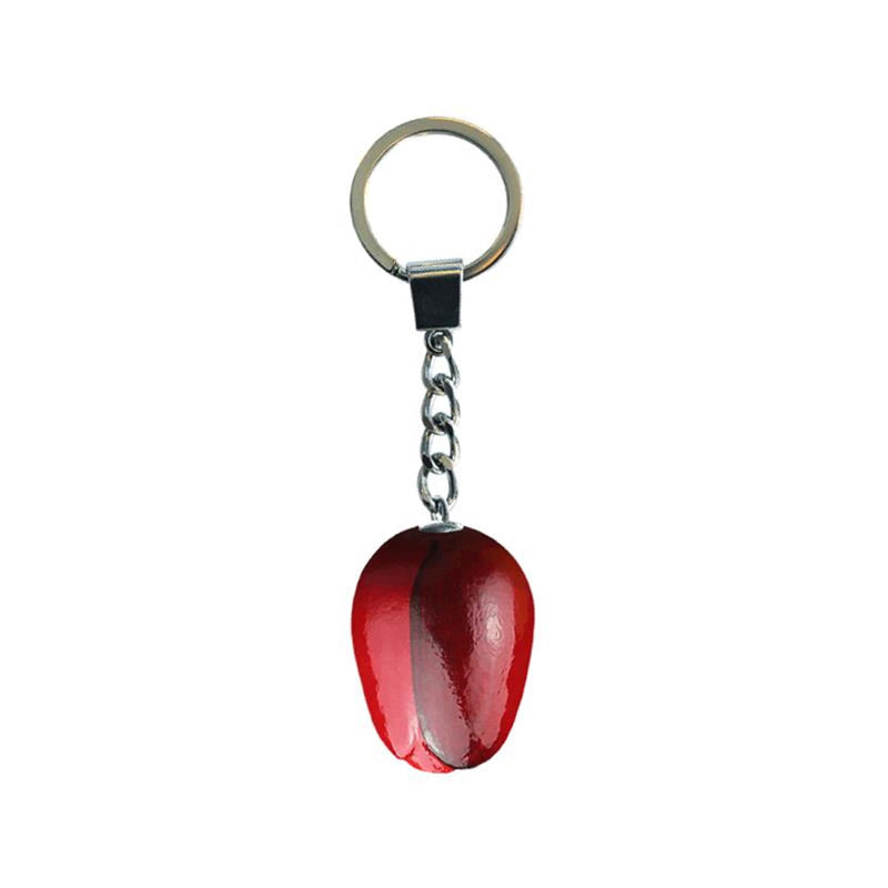 Porte-clés tulipe rouge aubergine 3,5cm