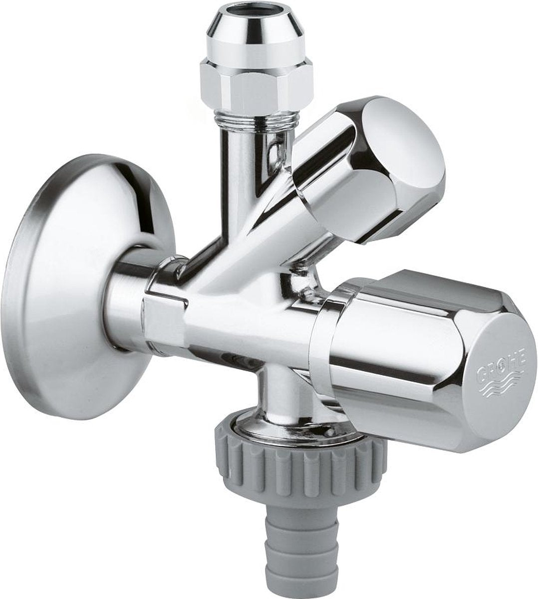 Robinet d'angle Grohe - raccordement mural 1 2 - chromé