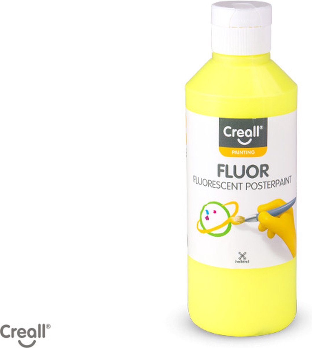 Creall gouache fluo jaune - uni