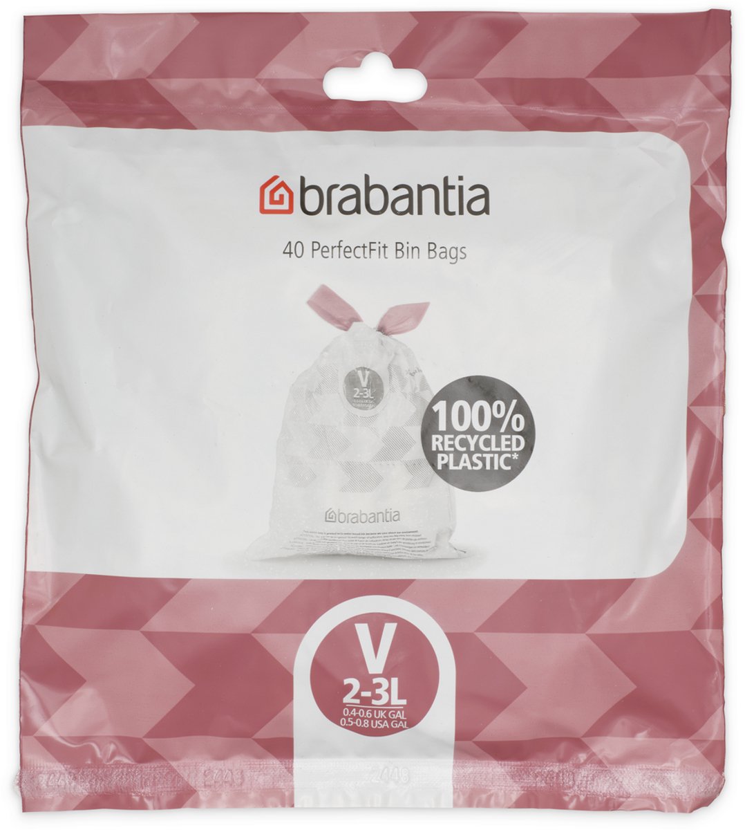 Sacs poubelle Brabantia perfectfit - 2 3 l - code v - 40 pièces