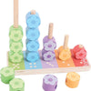 Bigjigs Fleurs de jeu d'empilement en bois, 16dlg.