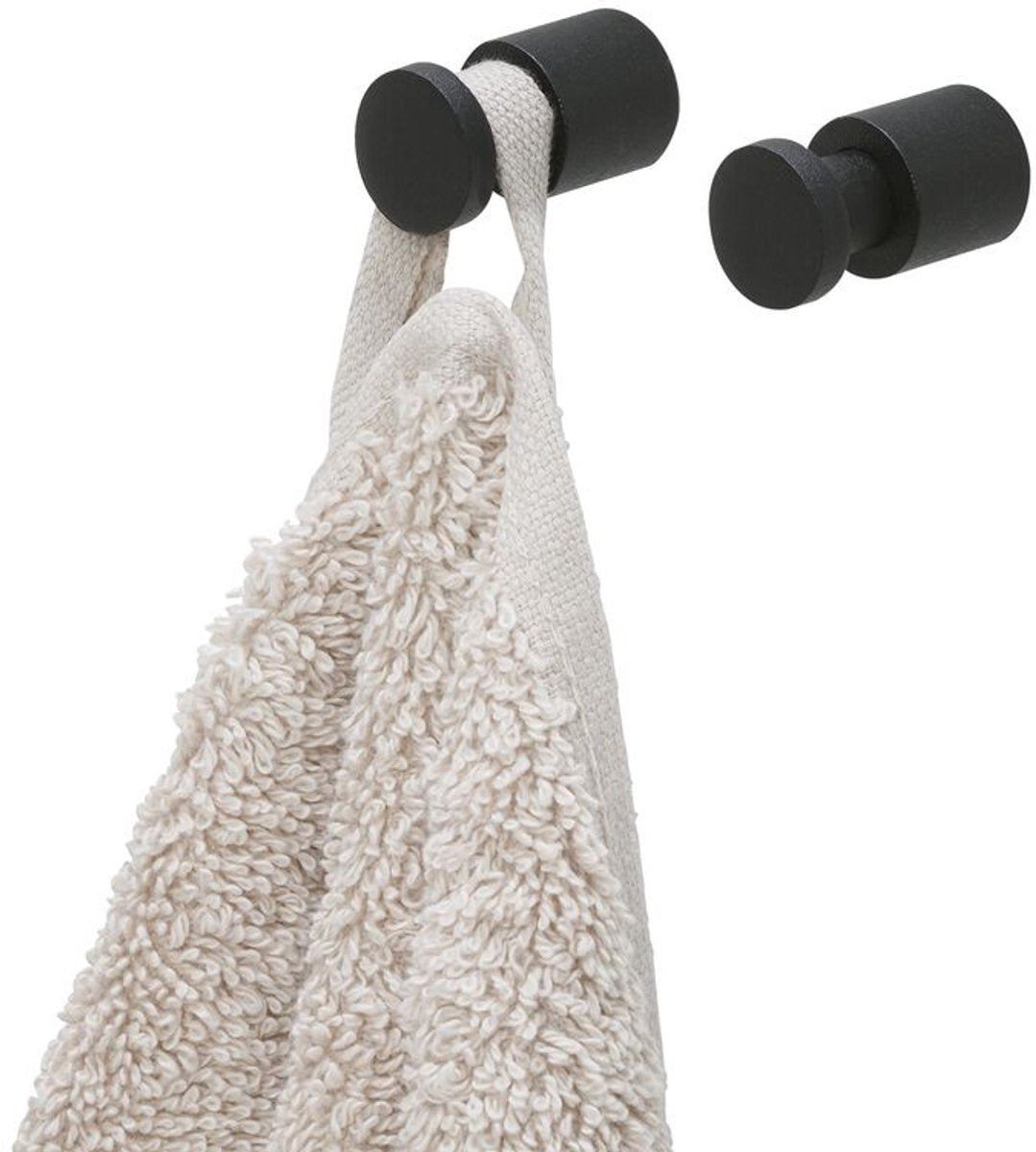 Tiger pico - crochet à serviette - noir mat (2 pièces)