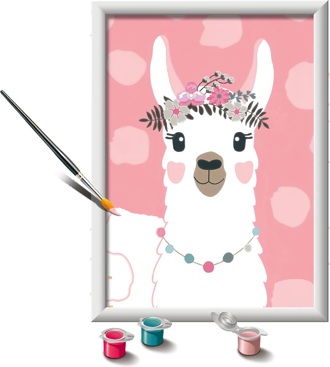 Ravensburger creart no drama lama set couleur par numéro