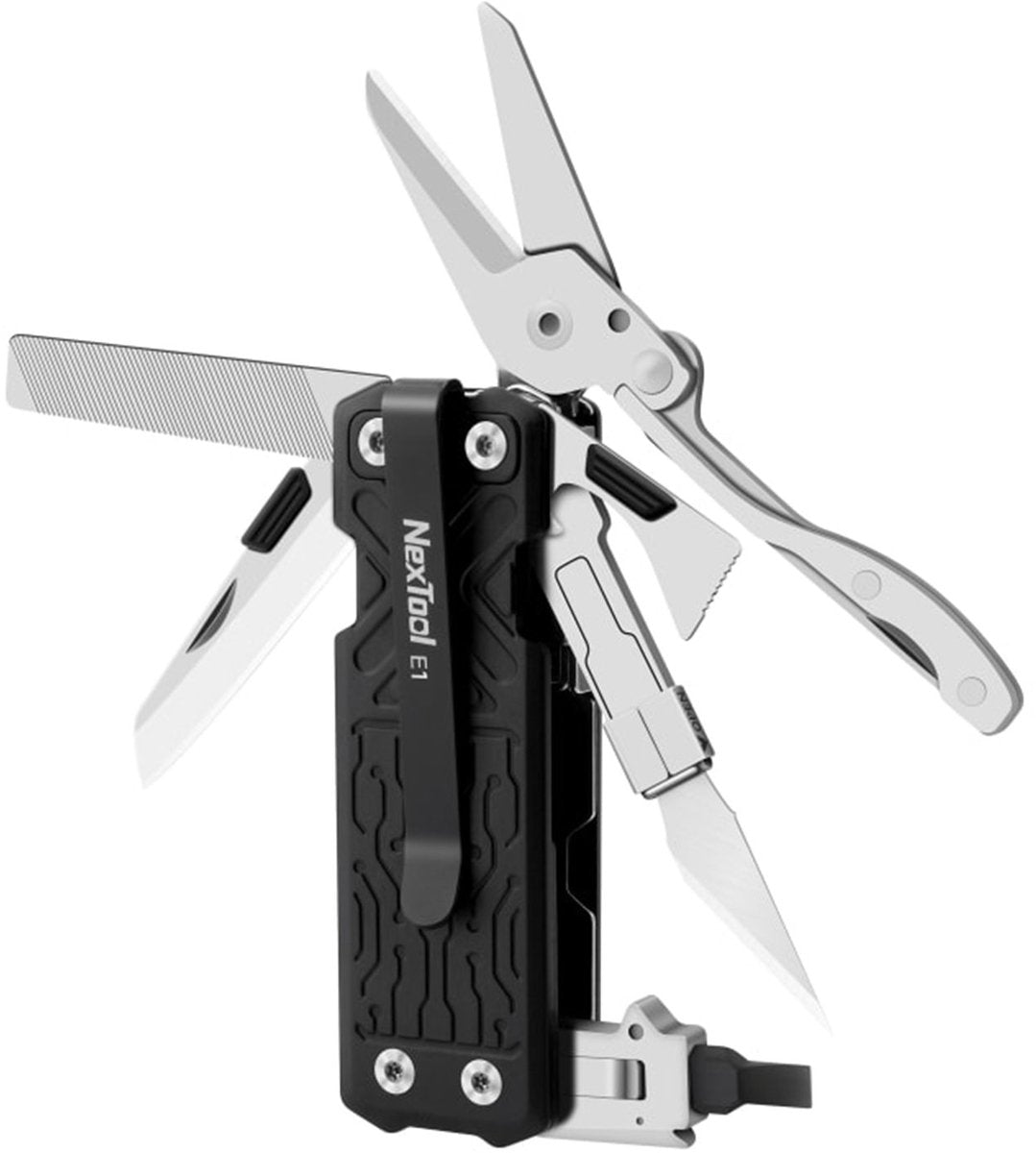 Outil de poche Nextool e1 – outil multifonction 10 en 1 – compact, robuste – construction en acier inoxydable – pour un transport quotidien