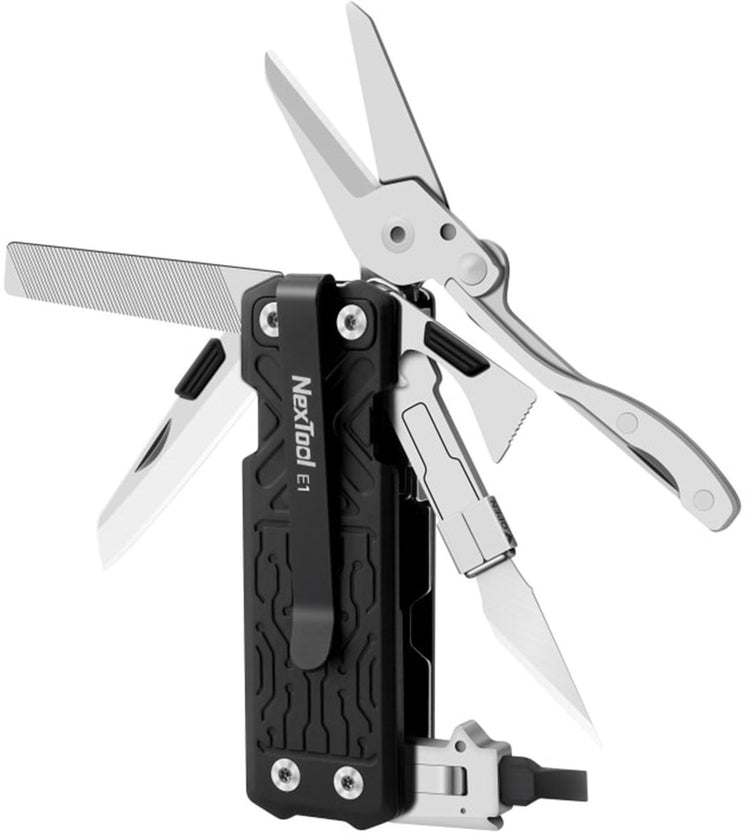 Outil de poche Nextool e1 – outil multifonction 10 en 1 – compact, robuste – construction en acier inoxydable – pour un transport quotidien