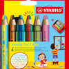 Duo Stabilo Woody 3in1 avec un crayon Sharper, 7dlg.