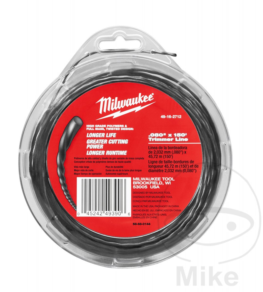 Milwaukee accessoires fil de coupe 2mm x 45m - 49162712