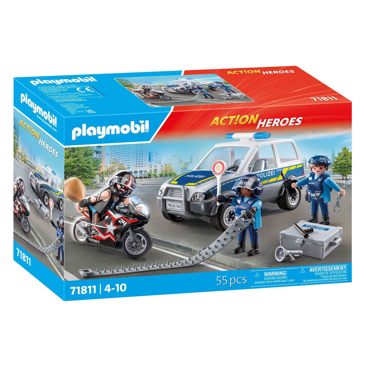 Opération policière des héros d'action Playmobil - 71811