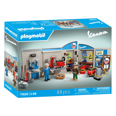 Atelier Playmobil 60s avec Vespa