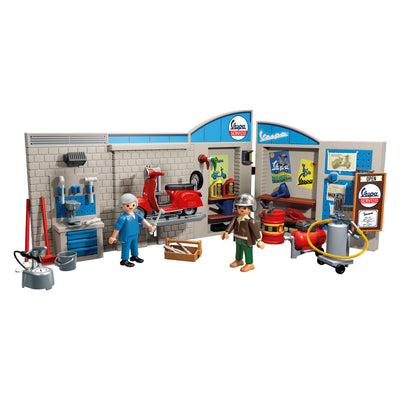 Atelier Playmobil 60s avec Vespa