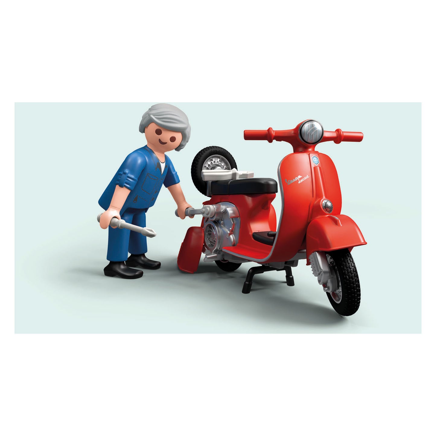 Atelier Playmobil 60s avec Vespa