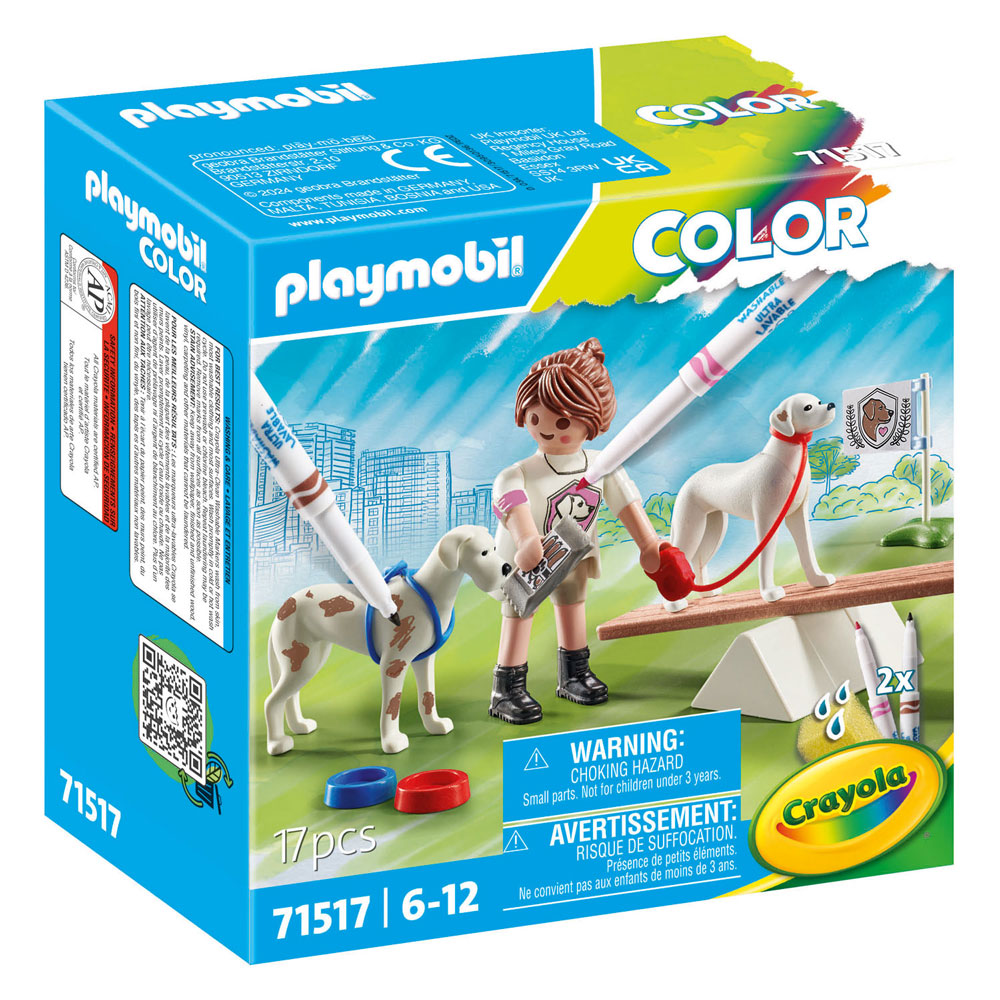 Playmobil dressage de chien couleur - 71517