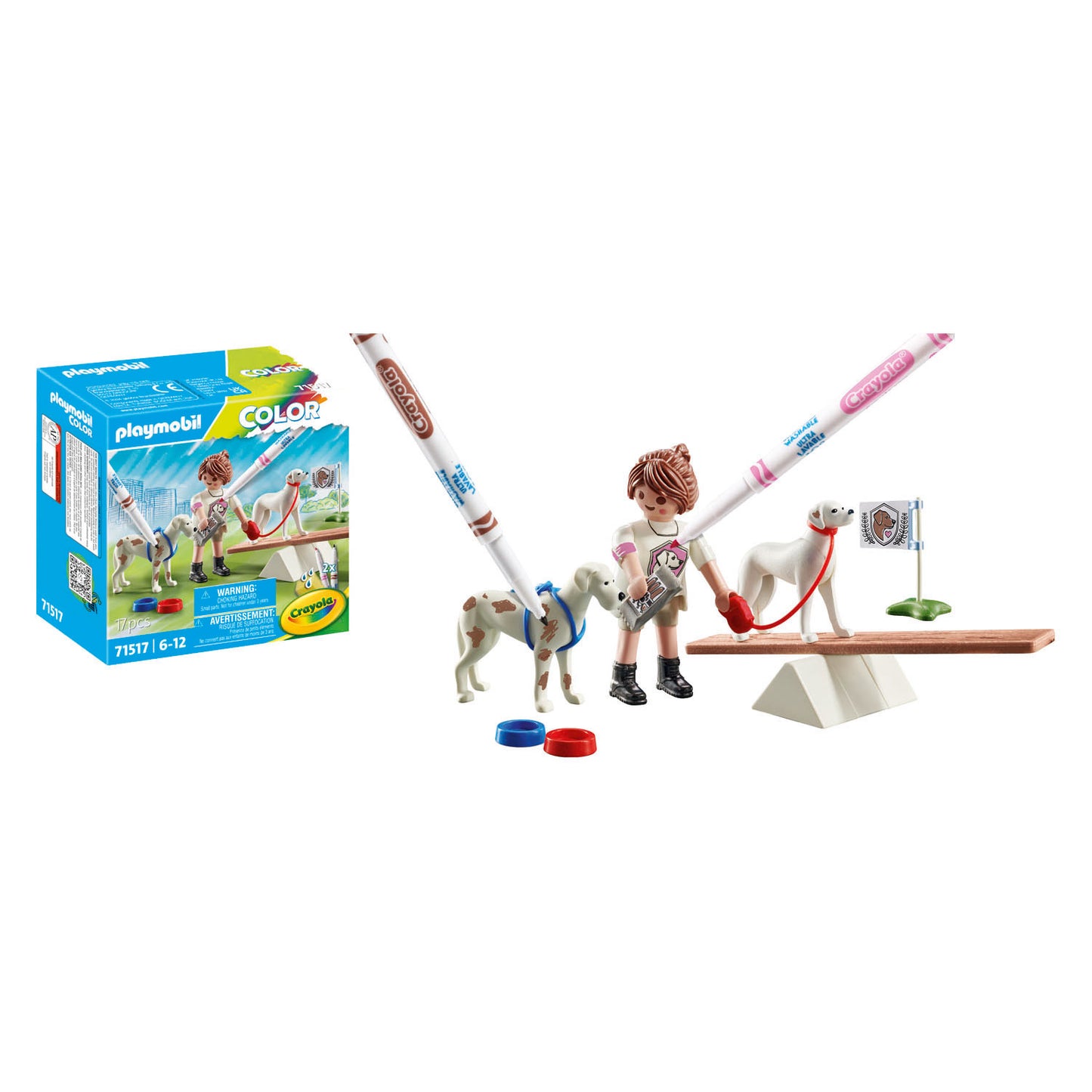 Playmobil dressage de chien couleur - 71517