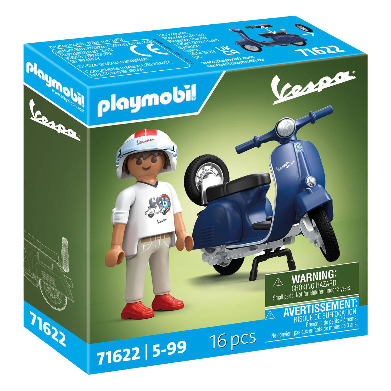 Playmobil 71622 1969 150 Sprint Veloce, bleu