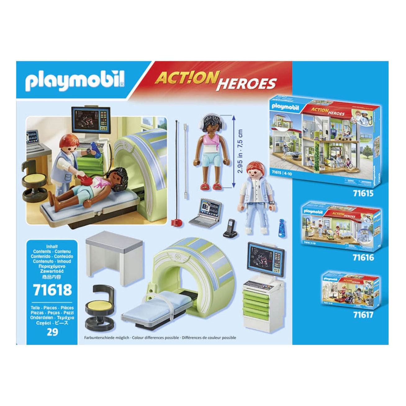 Playmobil Action Heroes IRM avec patient
