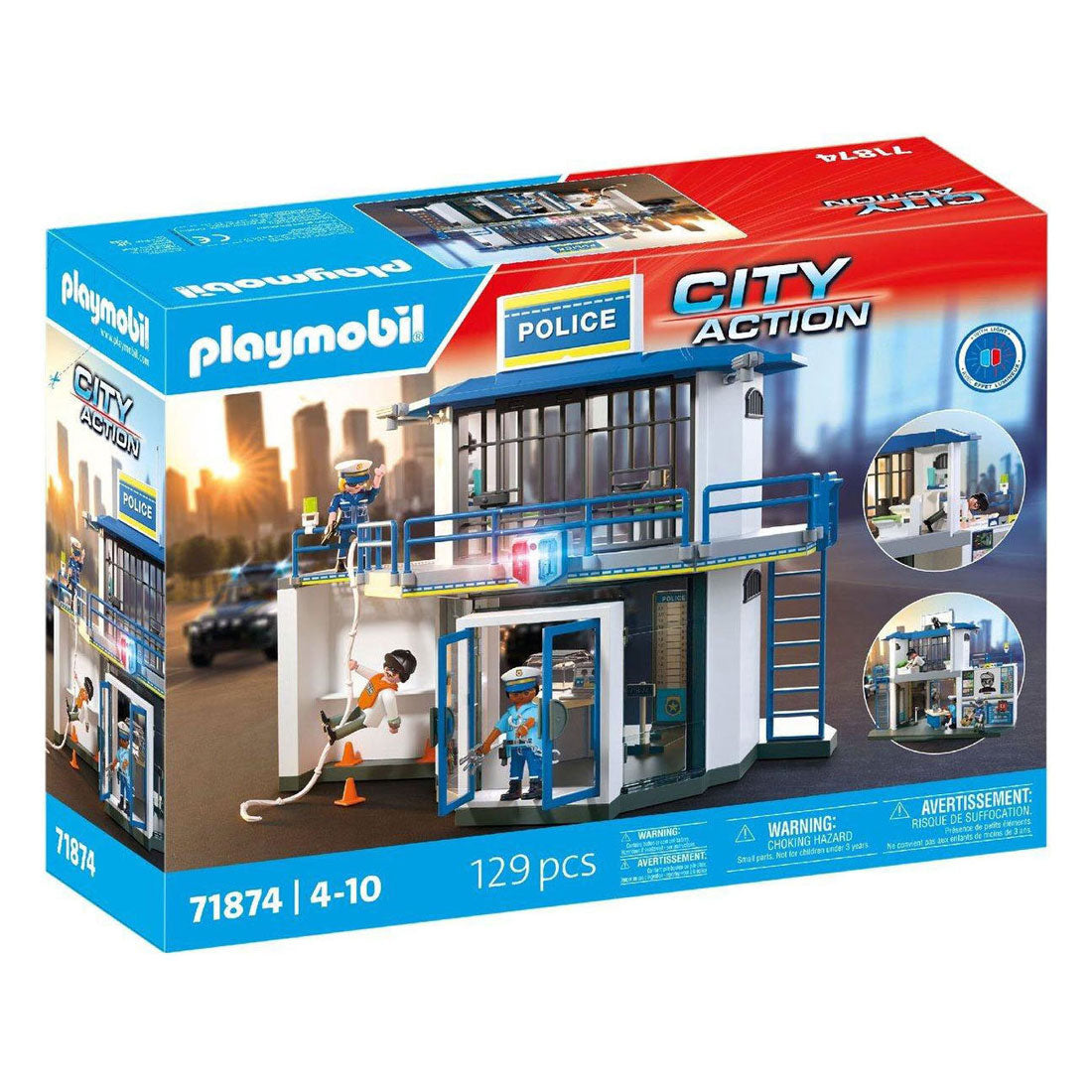 Playmobil 71874 Station de police avec espace de recherche