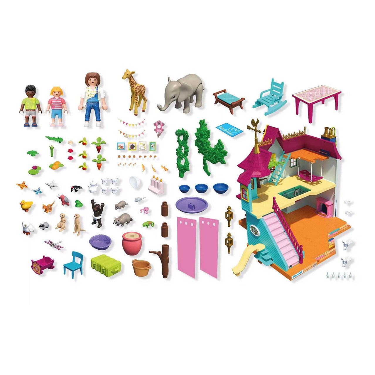 Playmobil 71852 maison d'animaux animée