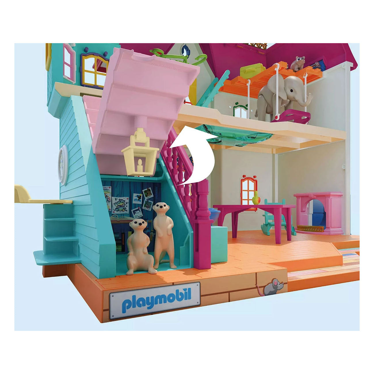 Playmobil 71852 maison d'animaux animée