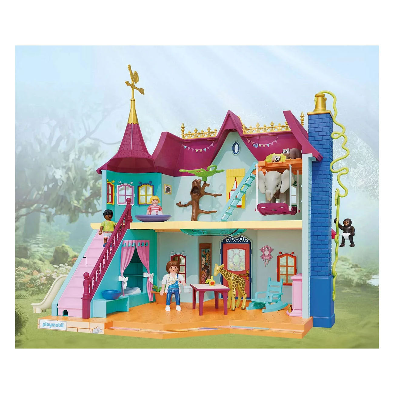 Playmobil 71852 maison d'animaux animée
