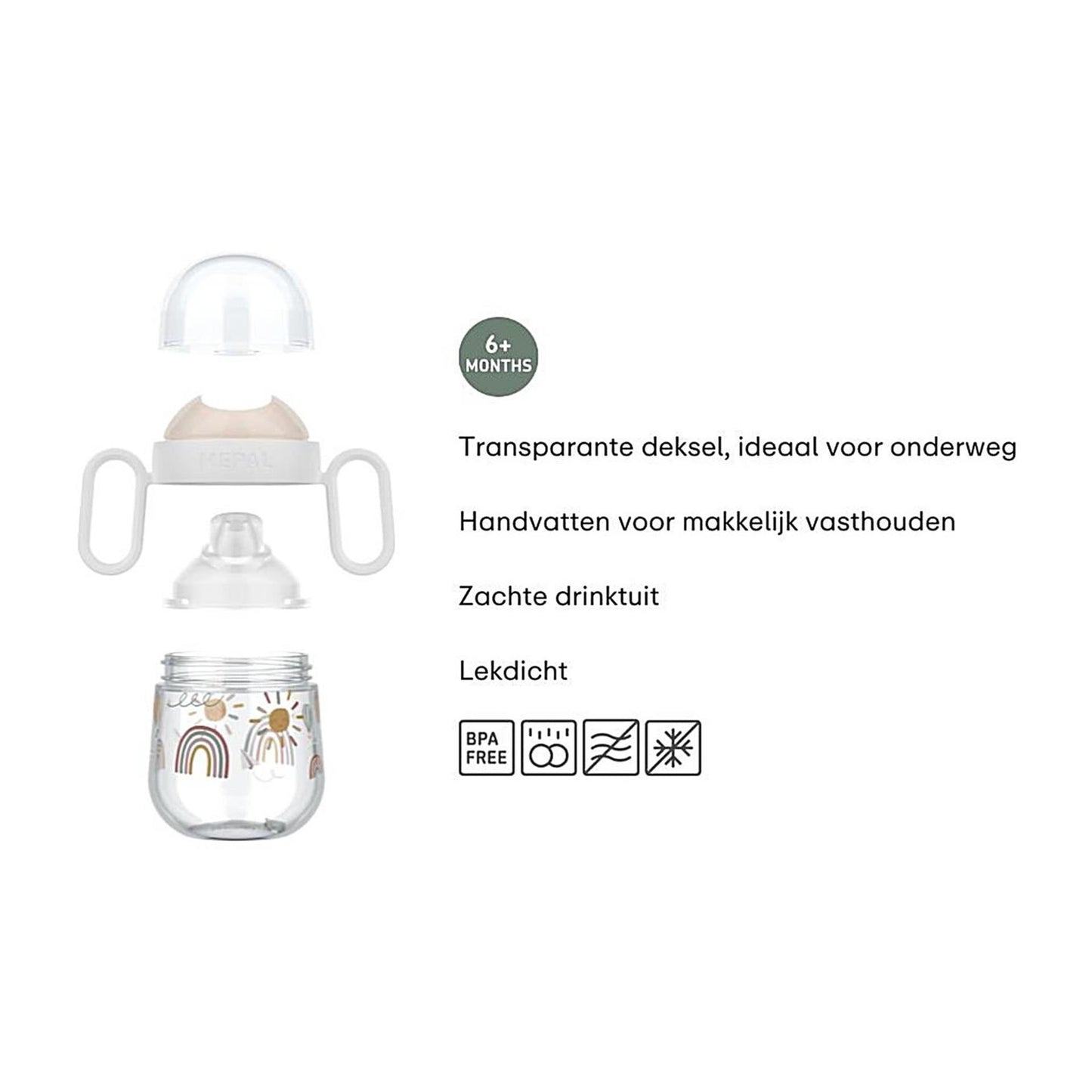 Mepal Sunshine bec verseur arc-en-ciel 200ml