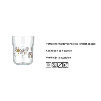 Verre enfant Mepal sunshine arc-en-ciel 250ml