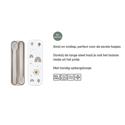 Mepal amis de la forêt cuillère bébé set a 2