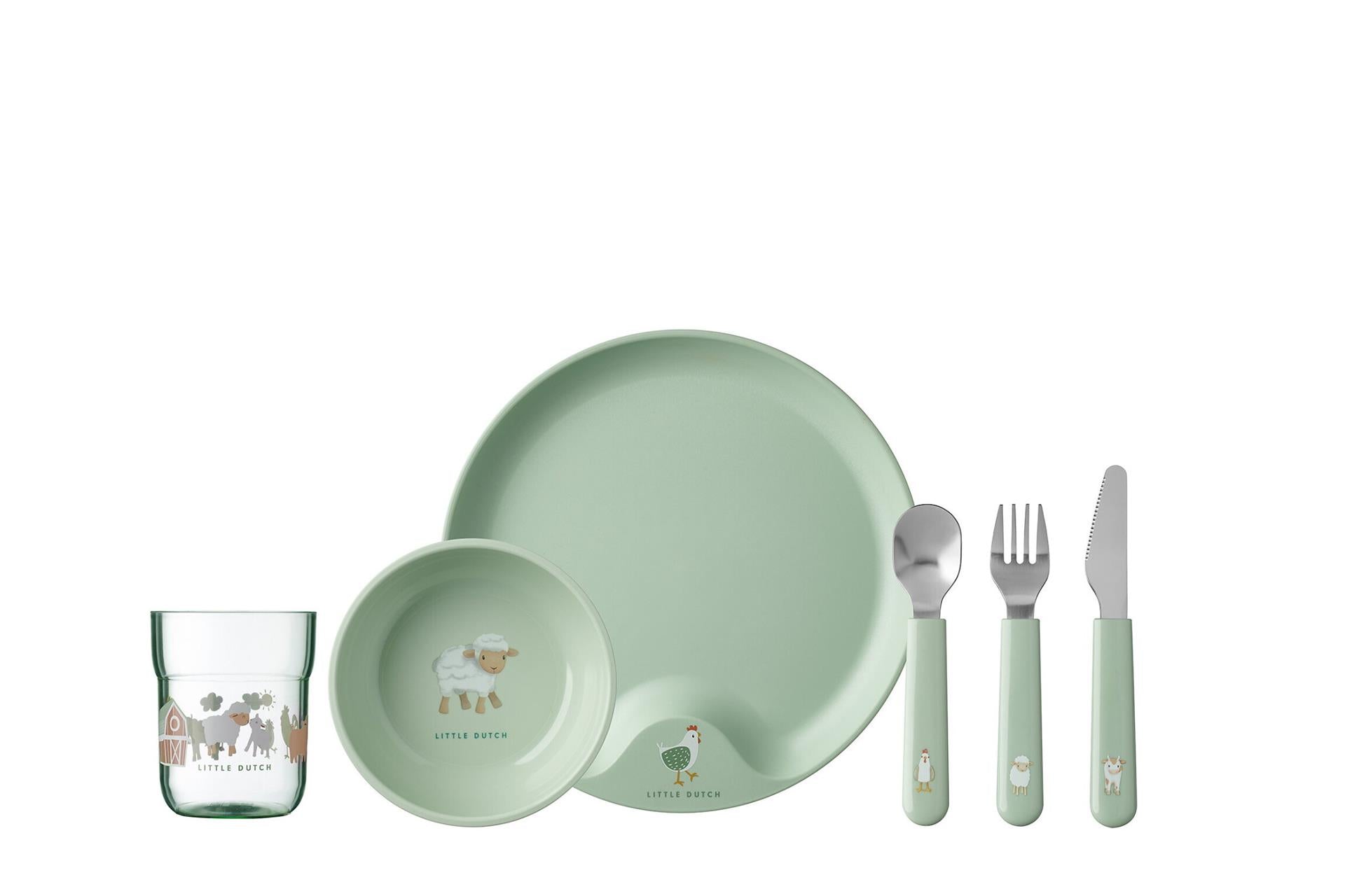 Mepal petite vaisselle de la ferme hollandaise 6 pièces vert