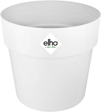 Elho b.for original round 18 - pot de fleur d'intérieur - 100% plastique recyclé - ø 18,0 x h 16,5 cm - blanc