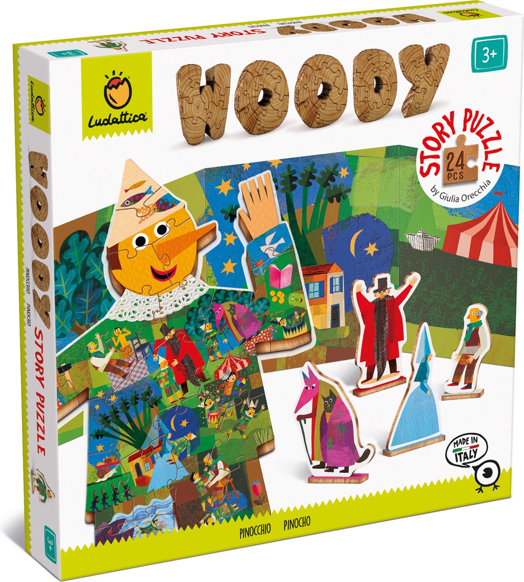 Puzzle en bois Ludattica - pinocchio.