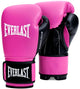 Gants de boxe Everlast powerlock og training (kick), velcro, rose noir, 10 oz