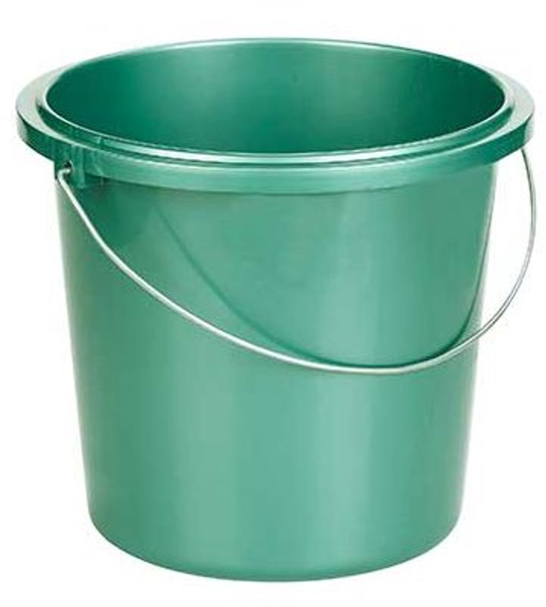 Seau Allibert basic vert 13l - support métal