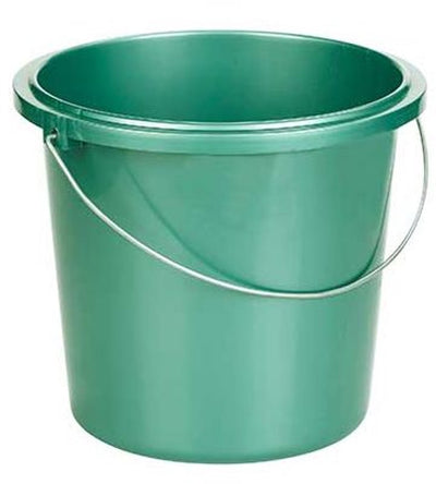 Seau Allibert basic vert 13l - support métal