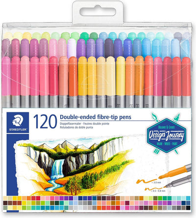 Staedtler design Journey - marqueur de couleur double pointe - set 120 pcs