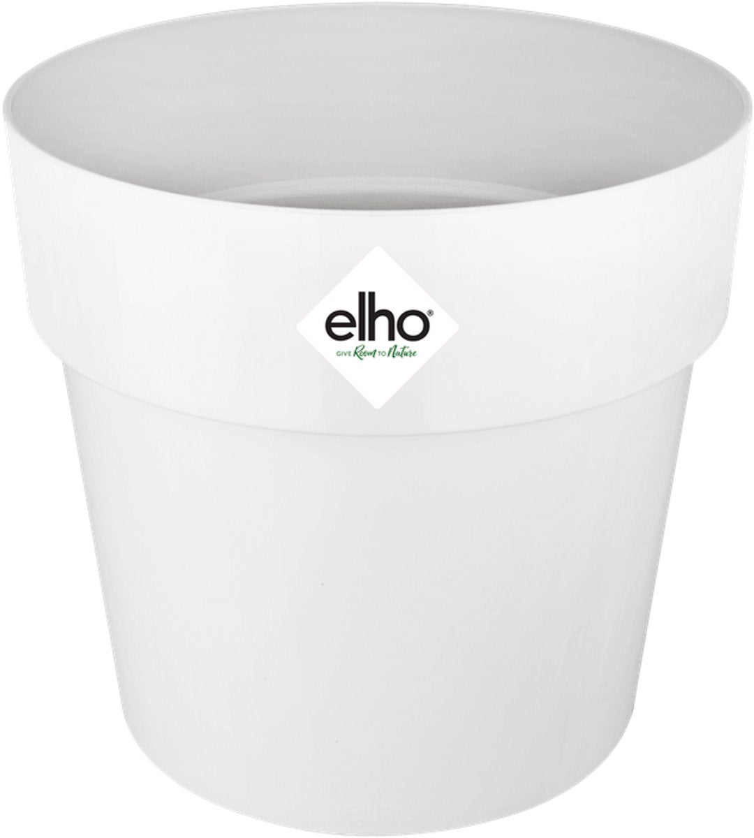 Elho b.for original round 14 - pot de fleur d'intérieur - 100% plastique recyclé - ø 13,7 x h 12,5 cm - blanc