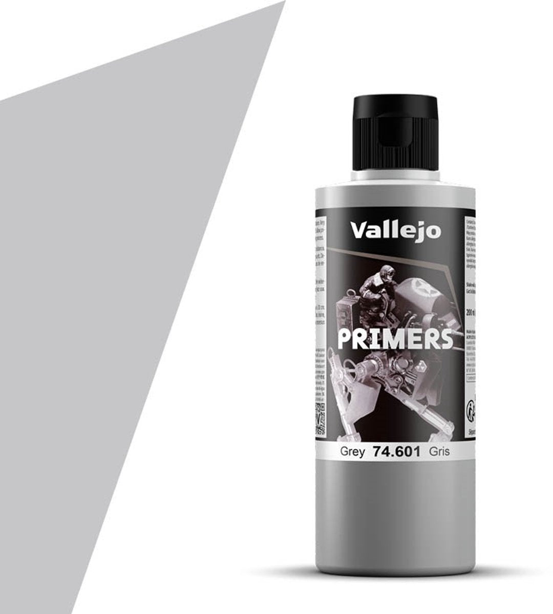 Vallejo Hobby Paint Peinture acrylique - 74601 gris - Apprêt - Flacon de peinture acrylique - 200 ml