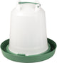Duvo plus horloge à boire à vis avec poignée eco pour volaille 10l vert transparent