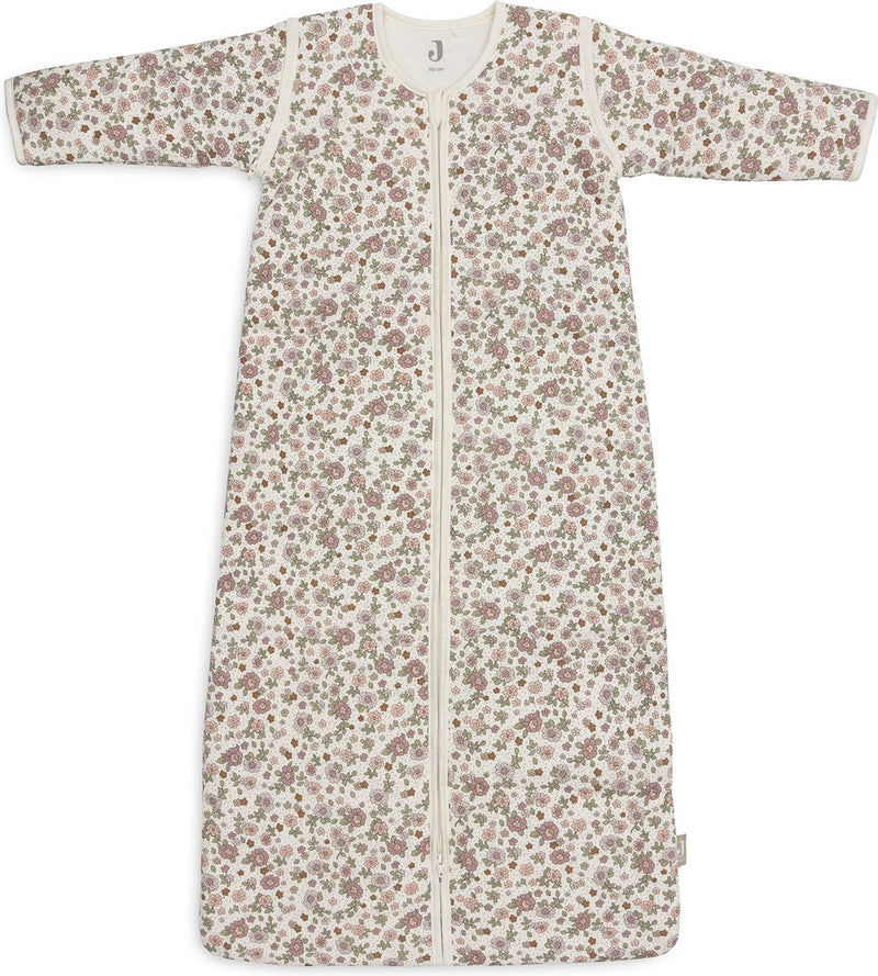 Jollein gigoteuse hiver avec manches zippées 110cm fleurs rétro - gigoteuse d'hiver