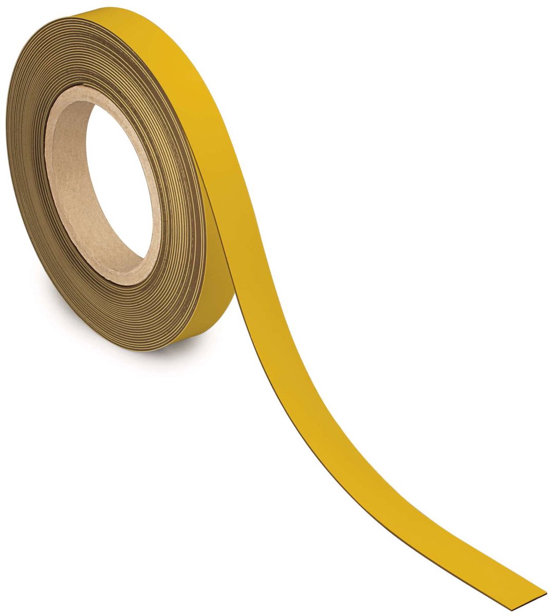 Bande magnétique Maul - jaune - métal - inscriptible - 1 pièce - 10 m x 20 mm x 1 mm